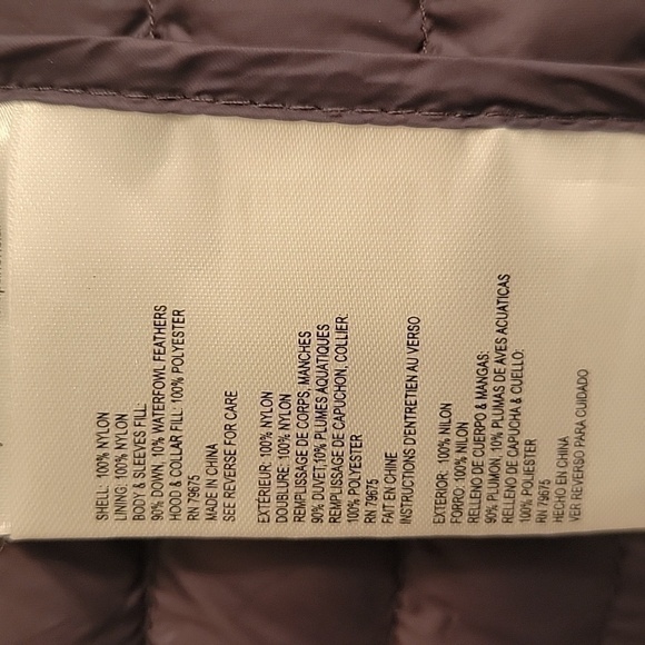 Michael Michael Kors Packable Down Coat, Size M, Steel / Charcoal Gray (Grey) - Picture 11 of 11